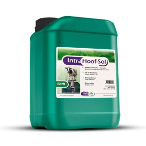 The Intra Hoof-Sol Bath is a revolutionary foot bath solution designed to promote optimal hoof health and prevent hoof problems in cows.