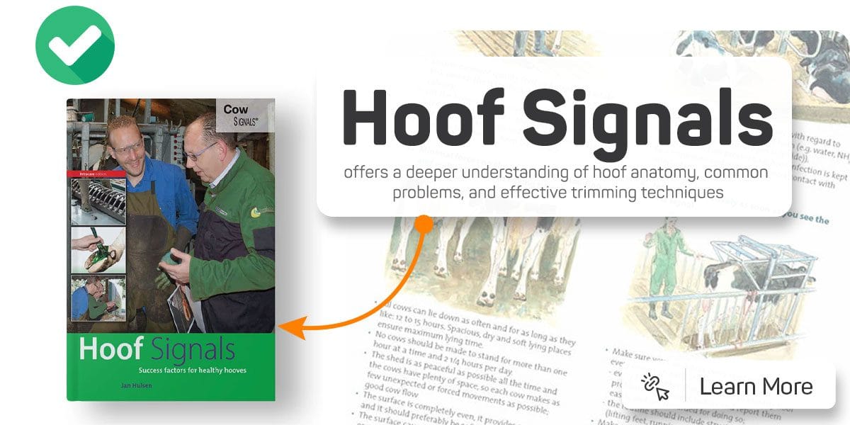 Hoof Signals book by Dr. Jan Hulsen about cow hoof structure, anatomy, and trimming