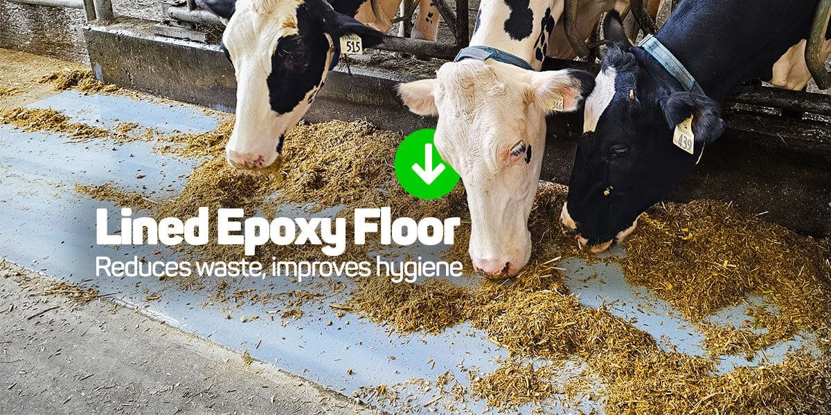 Lined epoxy floor reduces waste, improves hygiene